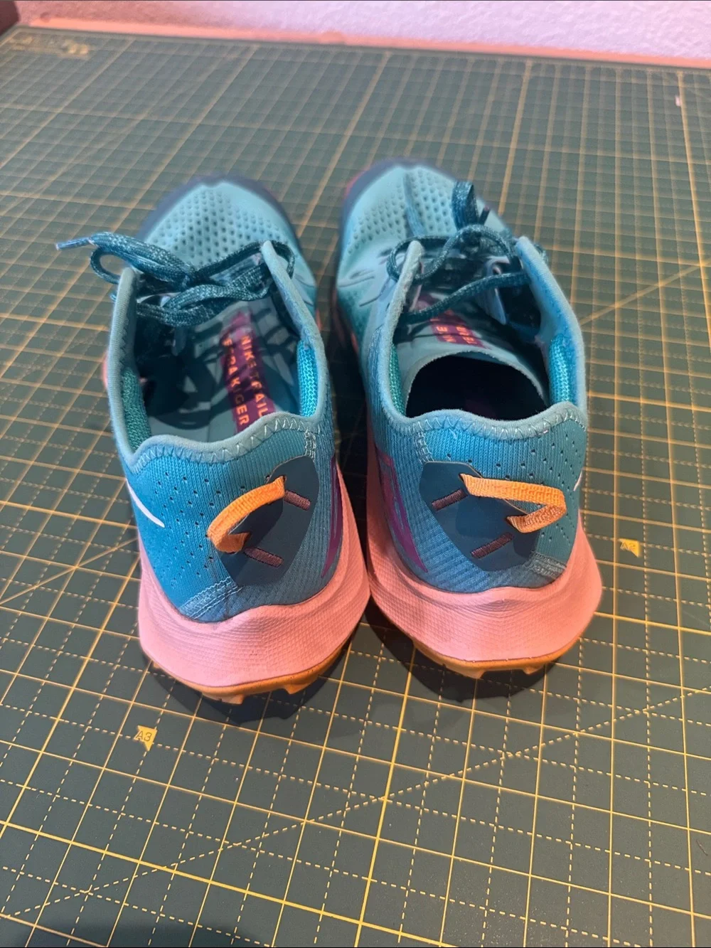 Nike Women's Teal Blue and purple  Athletic Running Shoes. Worn once.